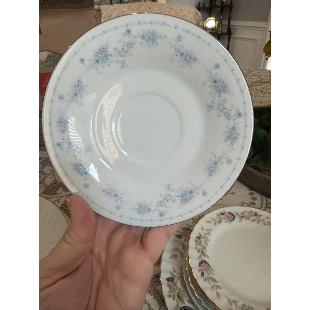 International Porcelain Havershire 8301 Brighton Collection‎ Blue Floral Saucer